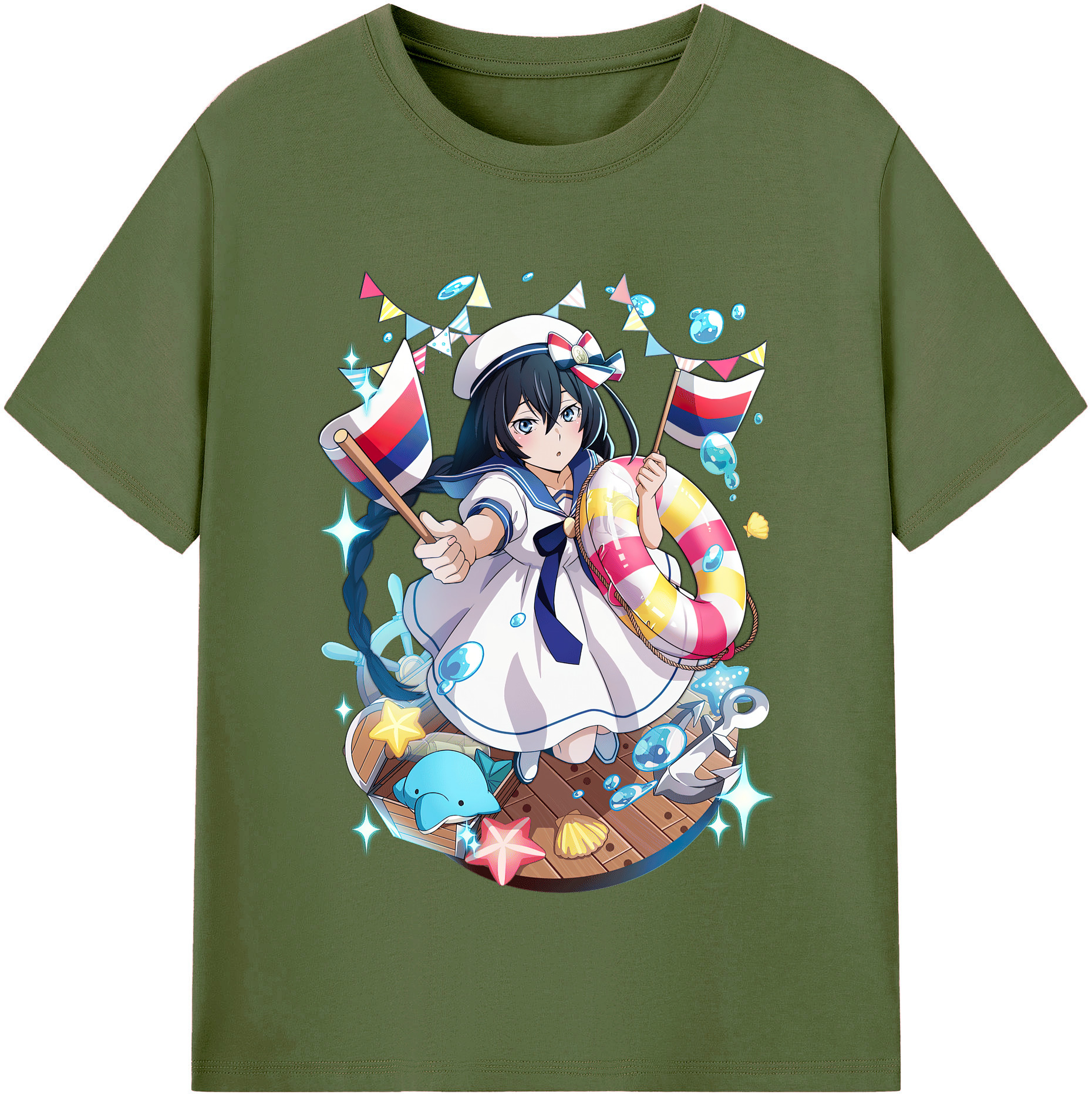 （画像用） 文豪ストレイドッグス Bungo Stray Dogs 綿100％半袖Tシャツ（フロントプリント）